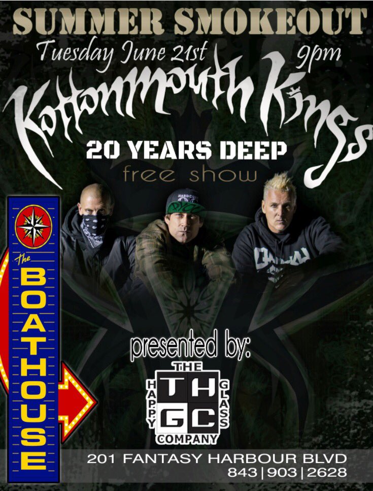 theboathousemb's tweet photo. Kick off summer 2016 Tues with @kottonmouth-free show 18+ #myrtlebeach #SummerSmokeout #riverlife #ppp #summer2016 https://t.co/onw6YS6ccG