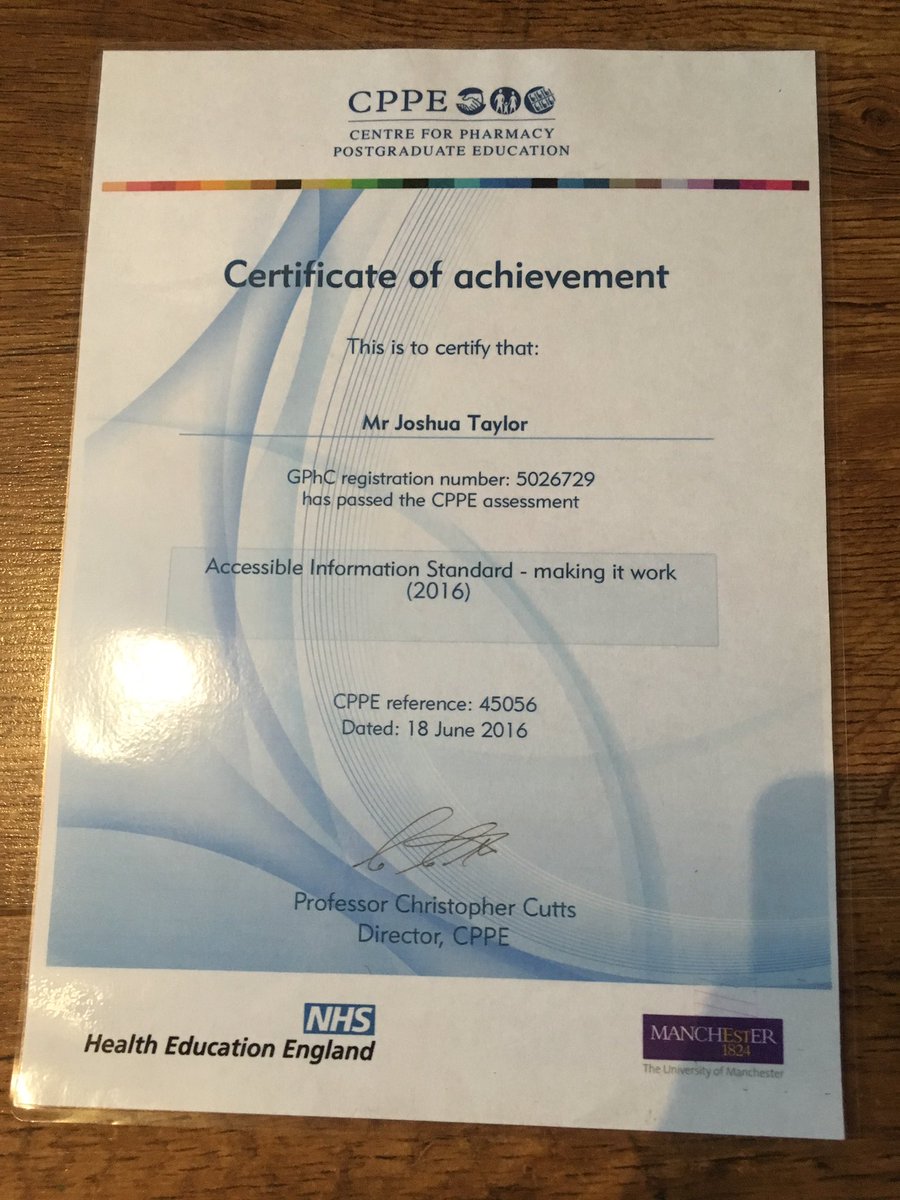 pharmtechJT's tweet image. First day back from a holiday and this is what I've done! @cppeengland #CPD #accessibleinformationstandard #geek