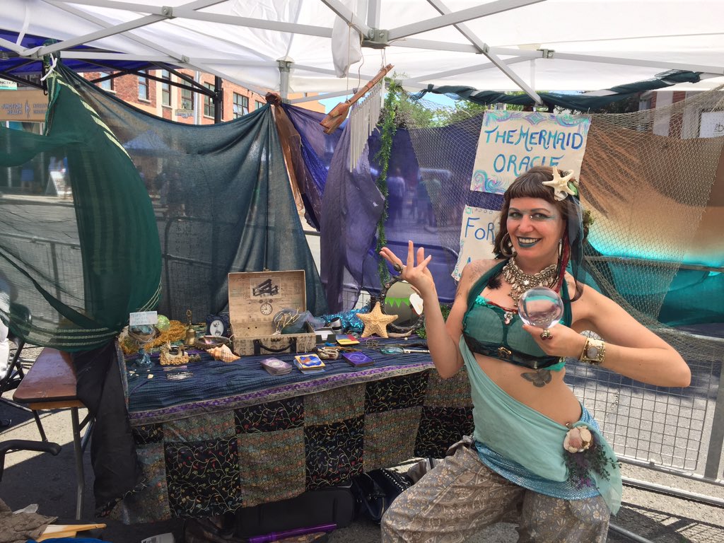 The Mermaid Oracle is calling you to make a wish at the #JunctionSolstice festival. <a href="/JunctionSummer/">JunctionSummer</a>