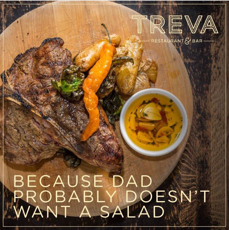 TrevaRestaurant's tweet photo. #FathersDay https://t.co/G1ODKmdH6K