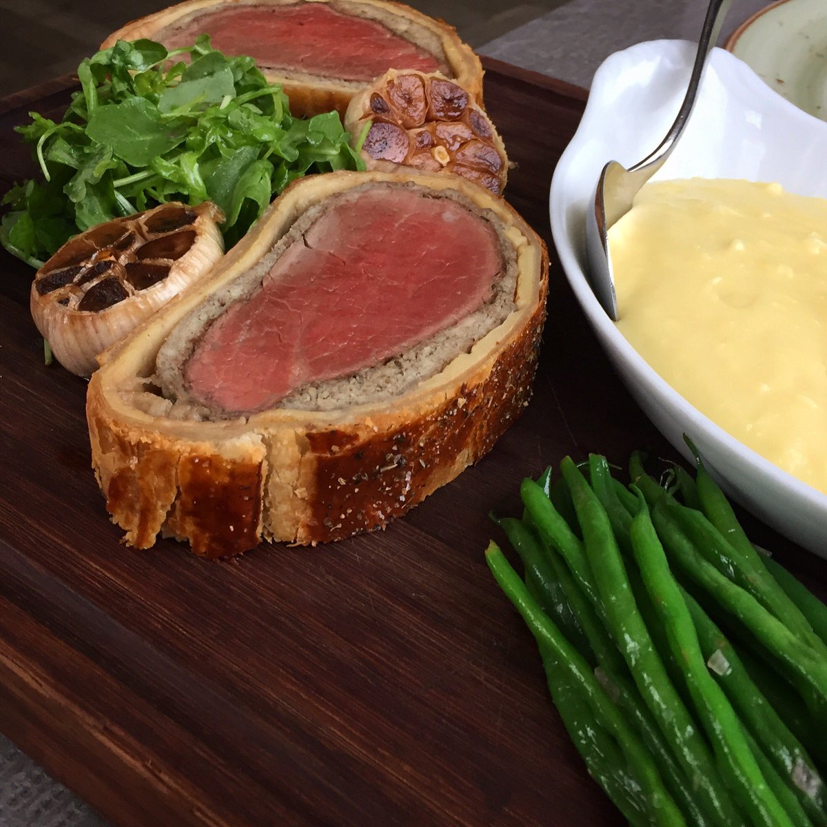 The #BeefWellington is flying out of the kitchen at <a href="/YorkandAlbany/">York & Albany</a> tonight for #BeefWellingtonDay !!