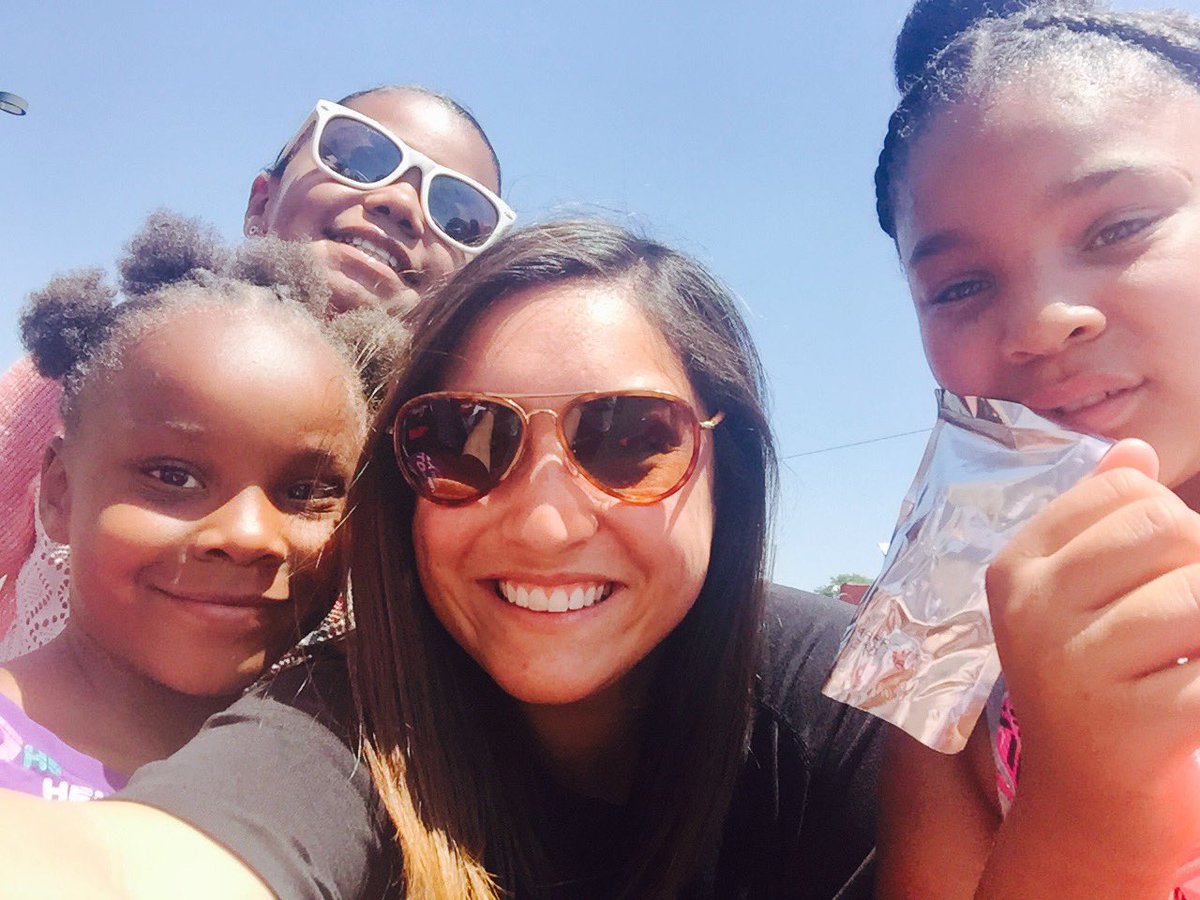 Ran into some of my kiddos that I tutor at #JuneteenthFestival aren't they the cutest little humans?