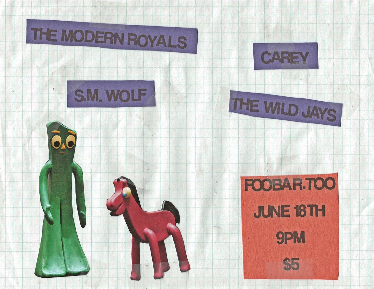 SHOW: Get out to <a href="/foobarnashville/">Foobar Nashville</a> TONIGHT to catch @thebandcarey w/ <a href="/thewildjays/">The Wild Jays</a> <a href="/ModernRoyals/">Modern Royals</a> <a href="/SMWolfMusic/">S.M. Wolf</a> 9pm. $5