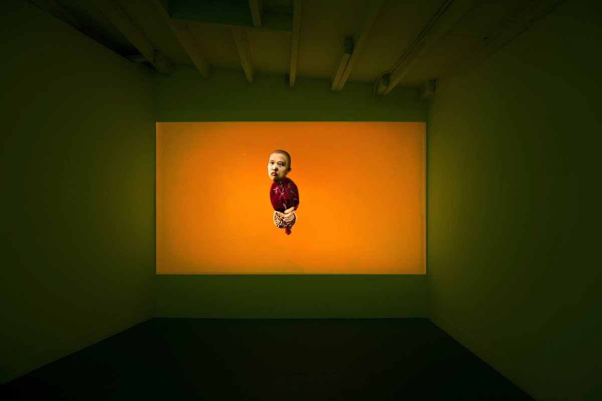 Interstitial_T's tweet image. "Delusional Mandala" by Lu Yang open today from 12-7pm. Documentation by Joe Freeman.