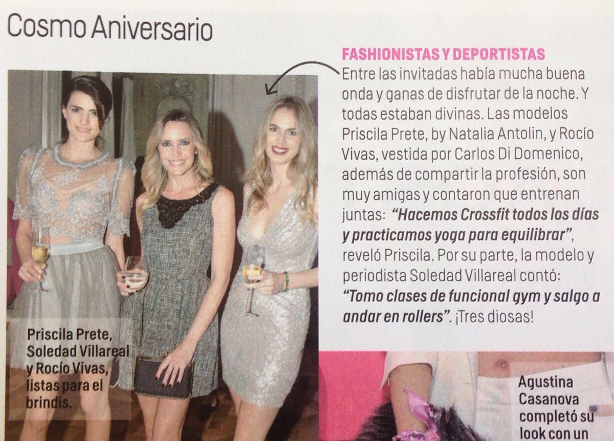 RoVivasok's tweet photo. #Fashionistas y #Deportistas #friends @solvillarrealok #PriPrete #Aniversario @cosmoargentina My dress 👉👗 @Carlo_DD https://t.co/tOZF7IbNO3