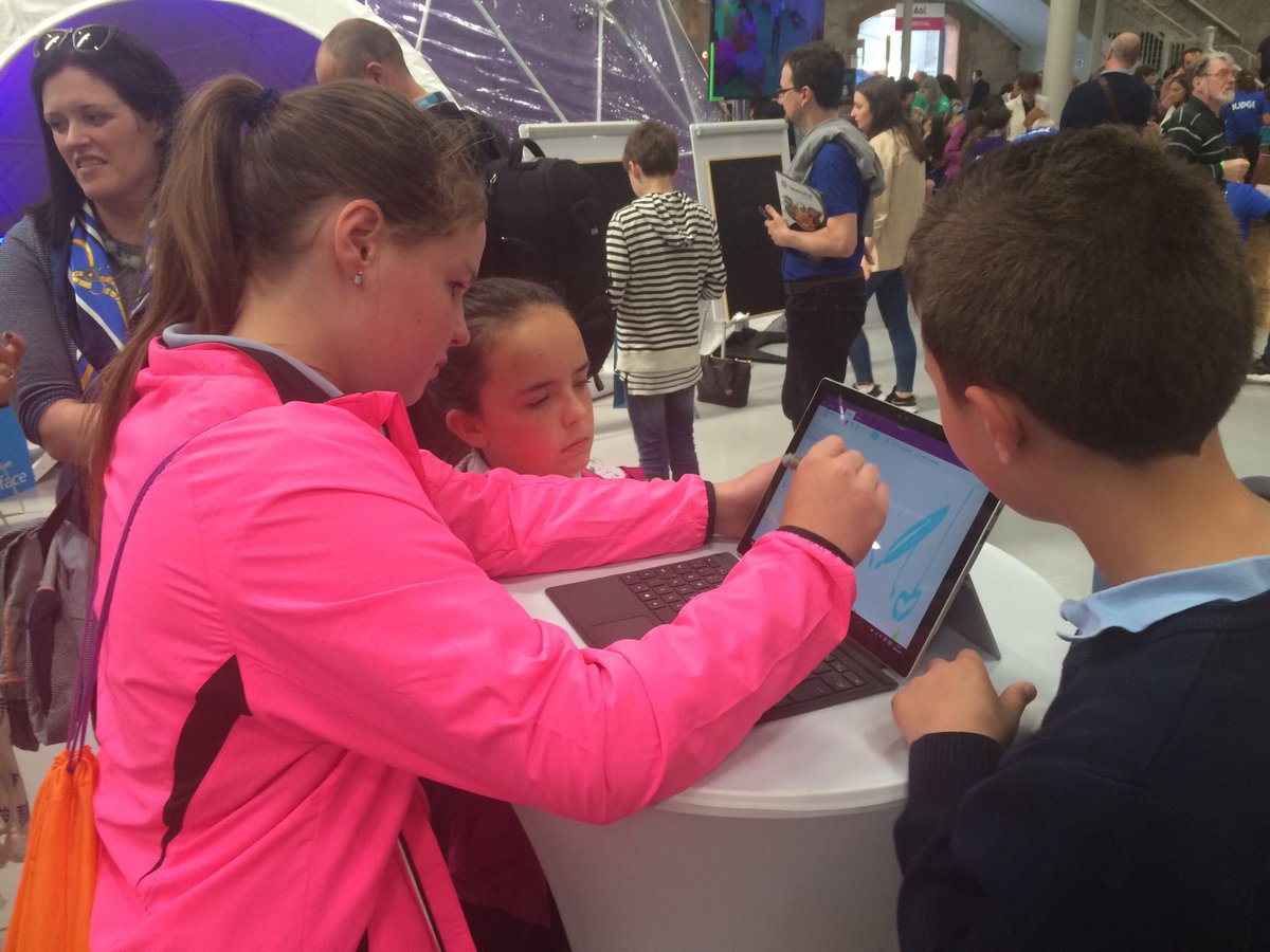 kateingalway's tweet photo. Learning about #Surface with @Microsoftirl @coolestprojects #MIEExpert #CoolestProjects2016 @MS_eduIRL https://t.co/sKMQvgu37S