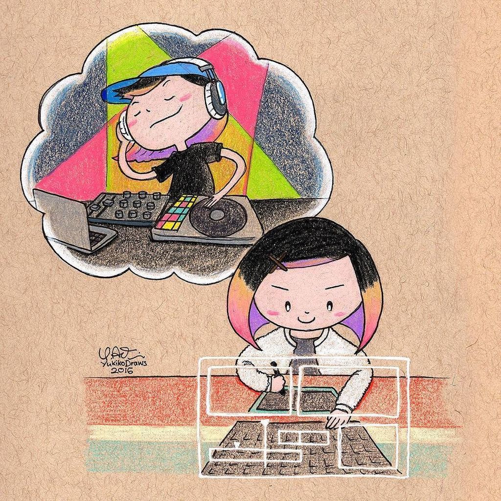 yukikodraws's tweet photo. Teaching myself basic sound editing 
#doodling #illustration #sounddesign #sounddesign101 #podcast #dj https://t.co/BkDOv4NBhm