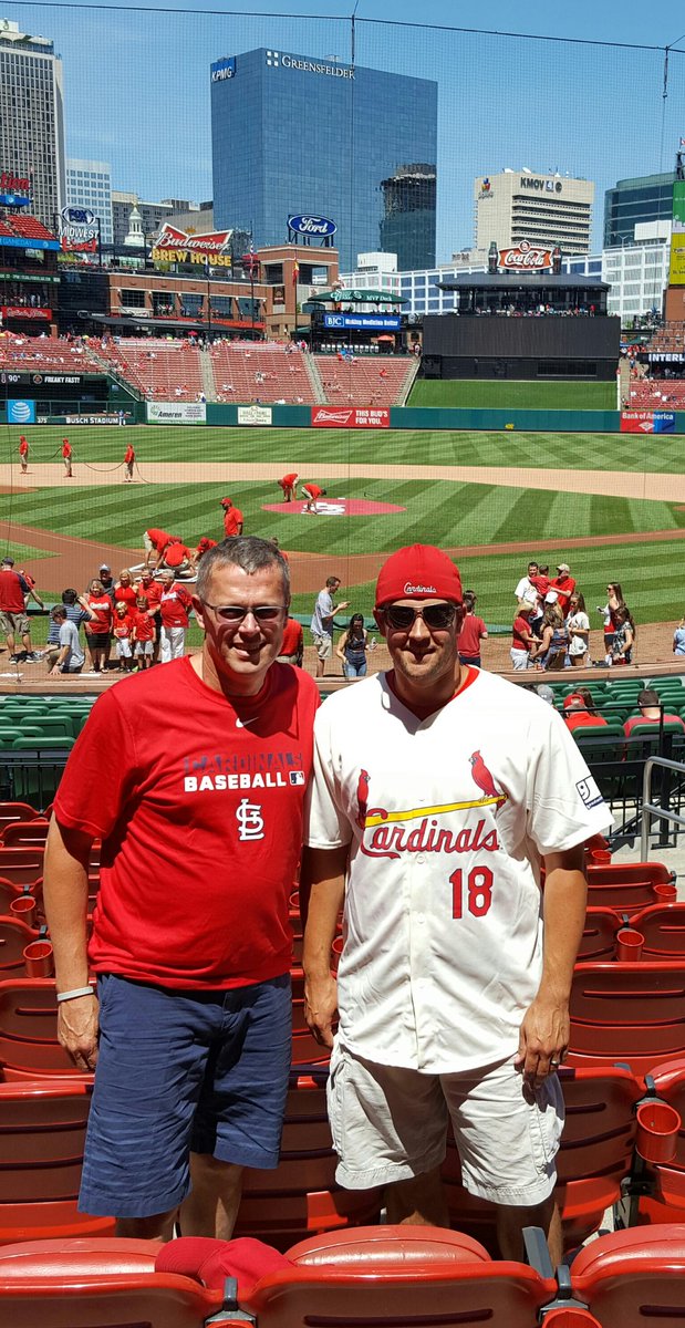 KyleThompson643's tweet photo. Great day for a game w/The World's Greatest Dad. #section149 https://t.co/G2dQvVOl0m