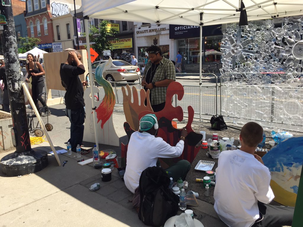 Free art class at #JunctionSolstice festival! <a href="/JunctionSummer/">JunctionSummer</a>