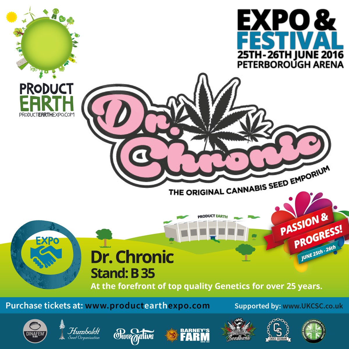 With less than a week to go until #ProductEarthExpo everyone say hi to @drchronicseeds! Get your tickets in our bio