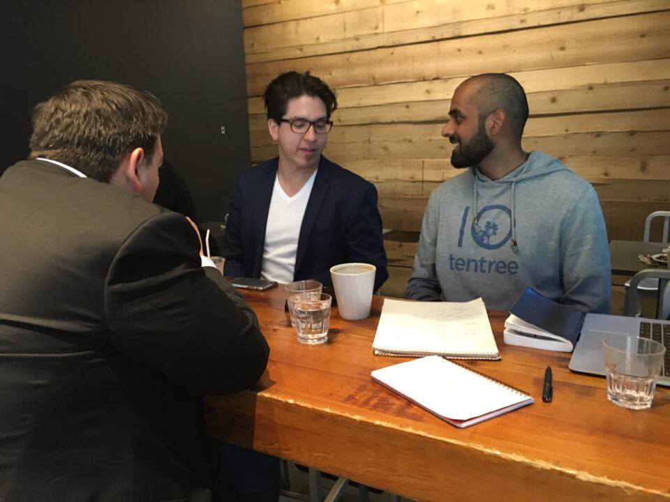 thisisvolition's tweet photo. Had a great time meeting with @hardeepshoker from the @hellostumply team yesterday! #vancouverstartup #climatechange https://t.co/m6SENjRrr1
