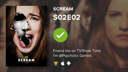 _iwasholy's tweet image. Just watched Scream's S02E02! #scream  ; still don't have a social life tvshowtime.com/show/294417/ep…