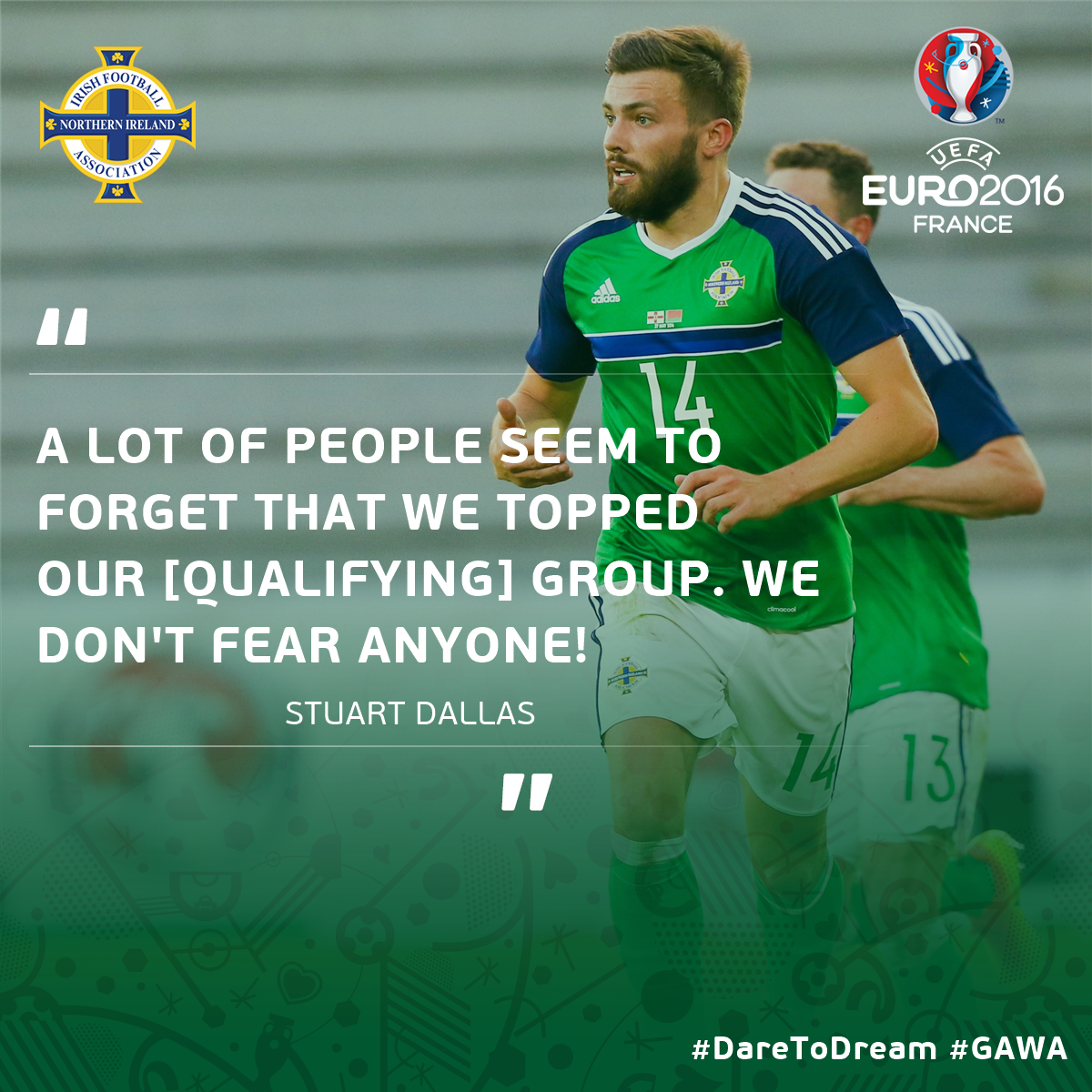 NorthernIreland's tweet photo. #DareToDream #GAWA https://t.co/MOxub9r38X