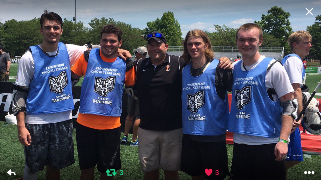 Coach Pritz had the pleasure of coaching these men 1 more time and Team South in the Ohio Machine Senior All Star Gm