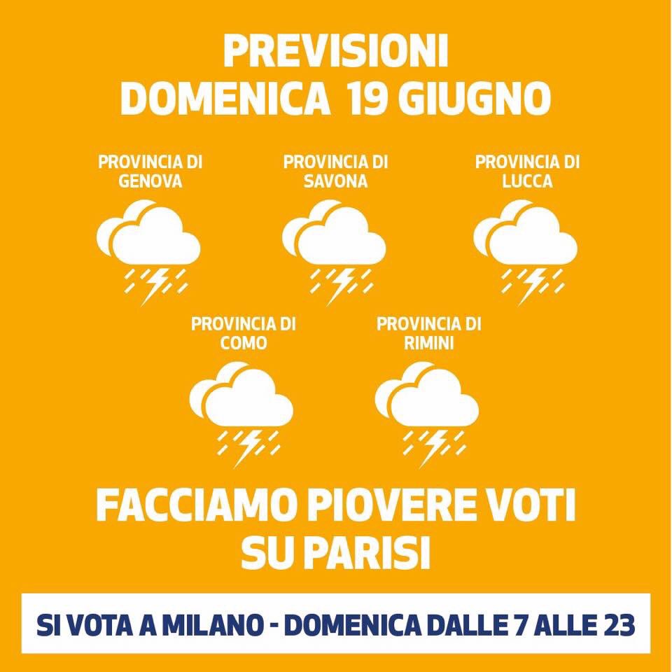pippodido1's tweet photo. Oggi dalle 7 alle 23 votiamo #ParisiSindaco. Basta una semplice X sul nome stampato #vinciamonoi #iocorropermilano https://t.co/uFSELIMDHh