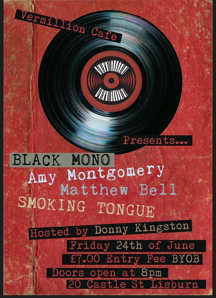 Get your next Friday night here!! #gigging #NI #BlackMono