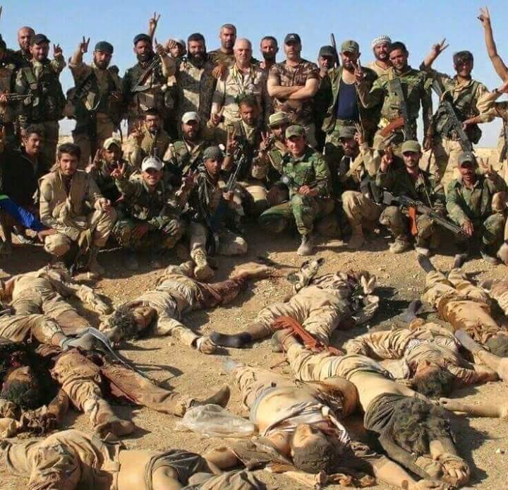 ياحشد الله تقدم من الفلوجه فطائس داعش تحت أقدام الحشد الشعبي