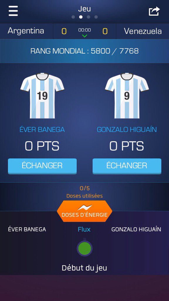 YKabli11's tweet photo. Je viens de sélectionner Éver Banega et Gonzalo Higuaín sur @UltimateFanLive pour #ARG vs https://t.co/Iha1EjygyL https://t.co/kyAAgigHCR