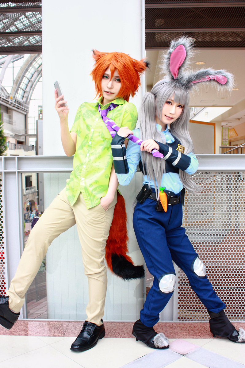 Shiina Twitter પર ファクトリーイベでズートピアの擬人化してきました ディズニーキャラの表情の難しさw ニック Shiina ジュディ 彩ぴ Aya Chunn 撮影 ユイさん Star Yui0122 ズートピア Booty札幌