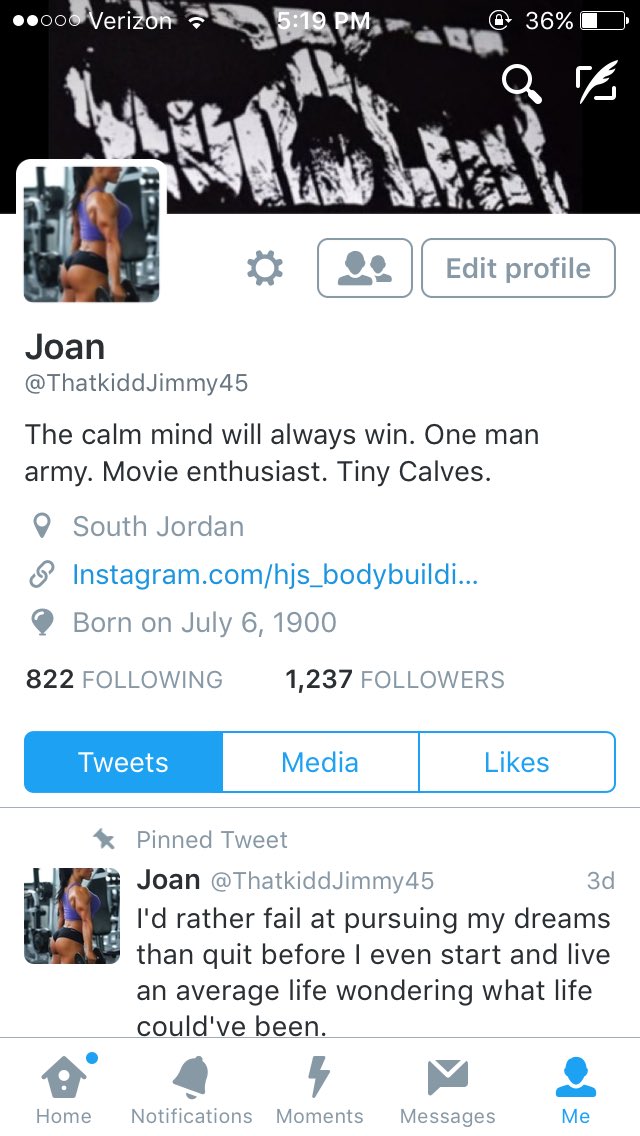 ThatkiddJimmy45's tweet photo. When in the middle of the night your name changes to Joan and you're a pretty fitness lady??? https://t.co/ARs7OfKj8o