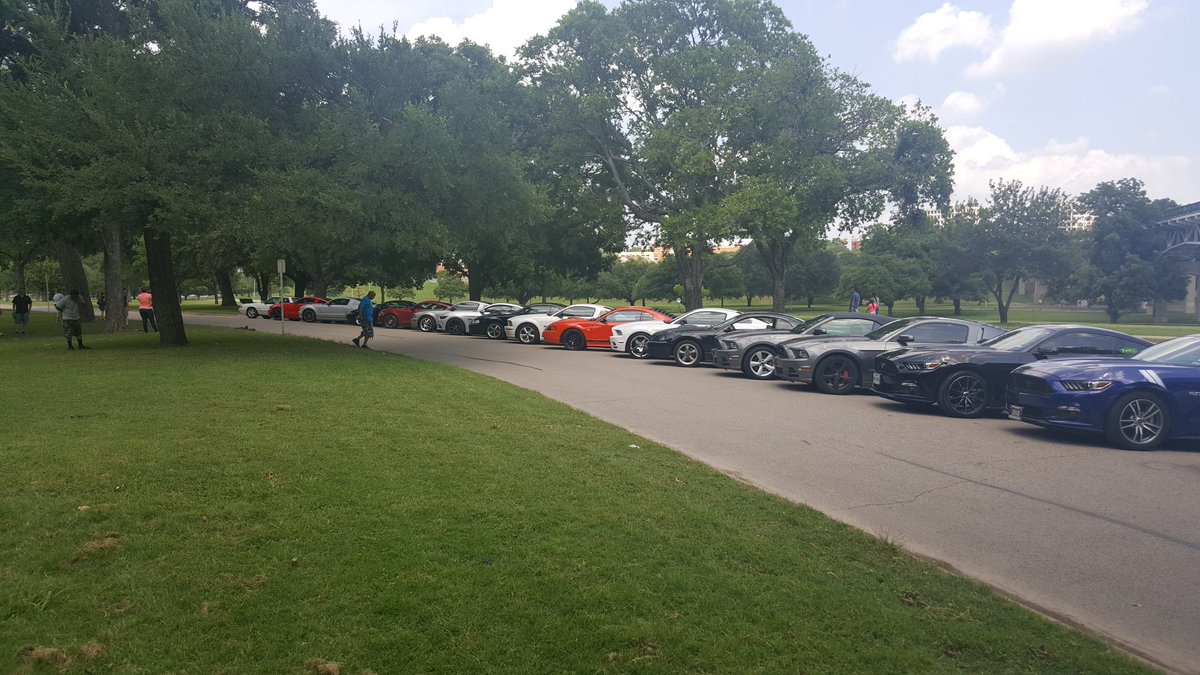 MMStangsDFW's tweet image. Nice turn out at Trinity Park