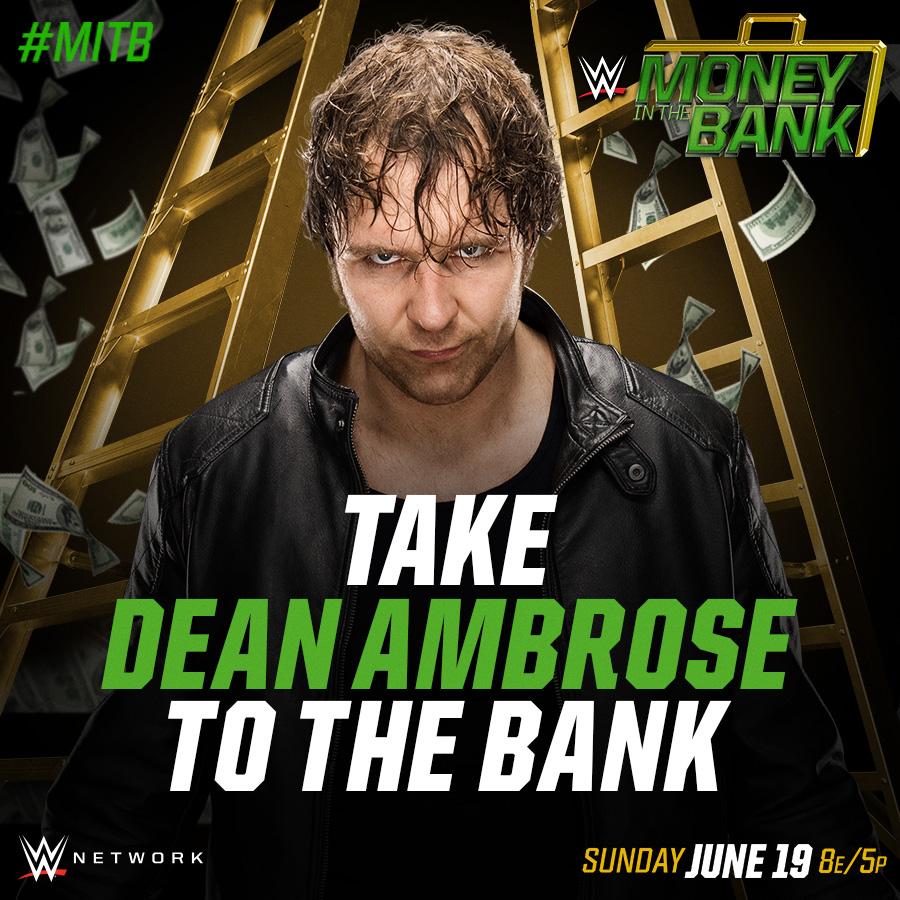 WWE's tweet photo. Will the #MITB briefcase belong to The #AmbroseAsylum? @TheDeanAmbrose https://t.co/yqRsrmz05i https://t.co/ug1XwmsZUB