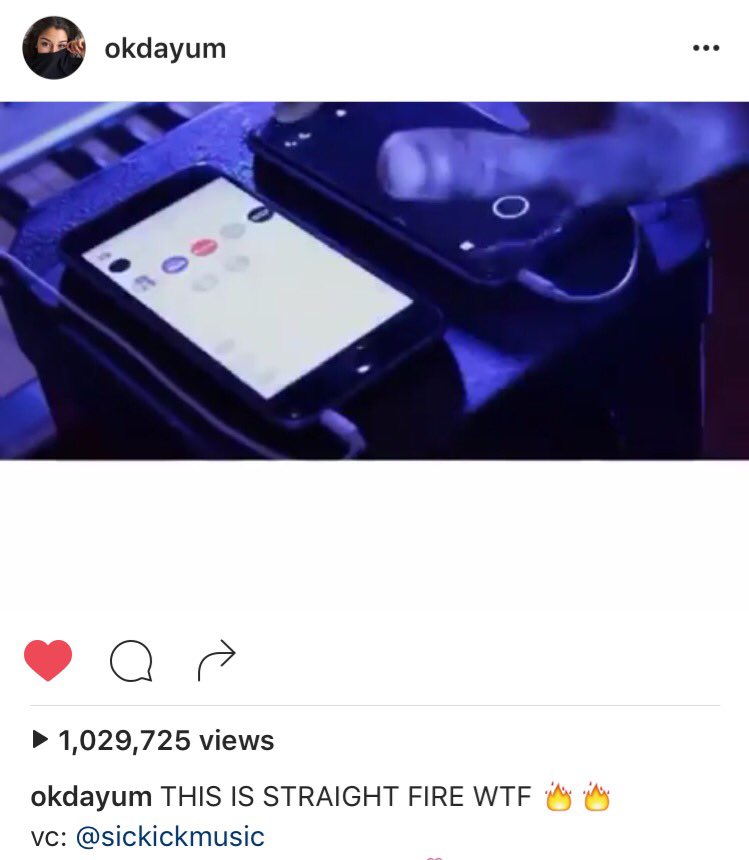 SickickMusic's tweet photo. Didn't even know it was possible to reach 1 MILLION views on Instagram.... #SpreadTheSickness !!! https://t.co/GEP2qloHsr