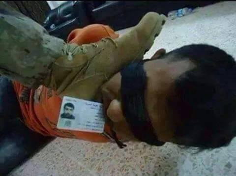 ظابط استخبارات سعودي تم الدعس عليه في الفلوجه