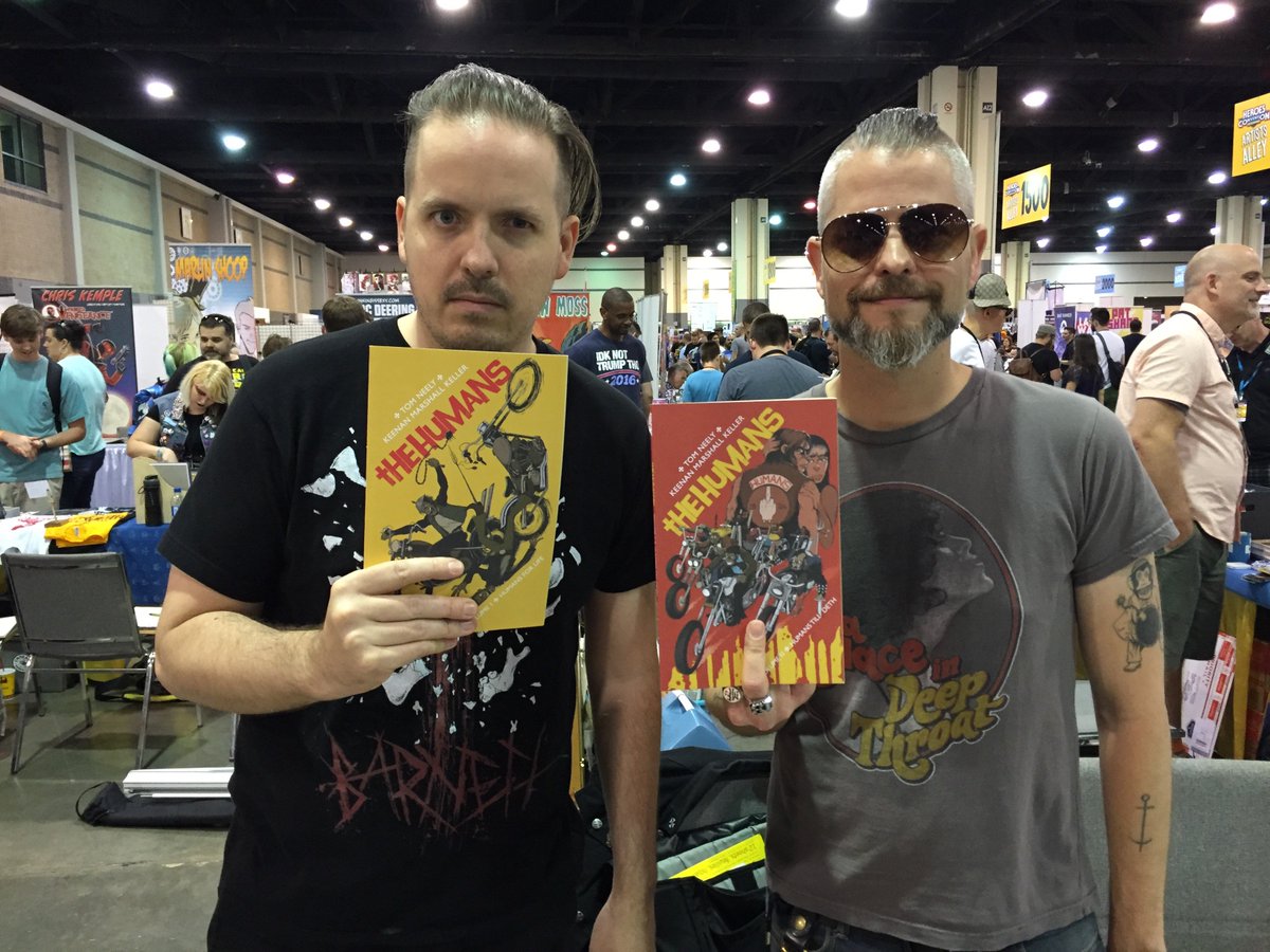 Scenes from #HeroesCon2016, Saturday: <a href="/KeenanMKeller/">KeenanMarshallKeller</a> and @iwilldestroytom