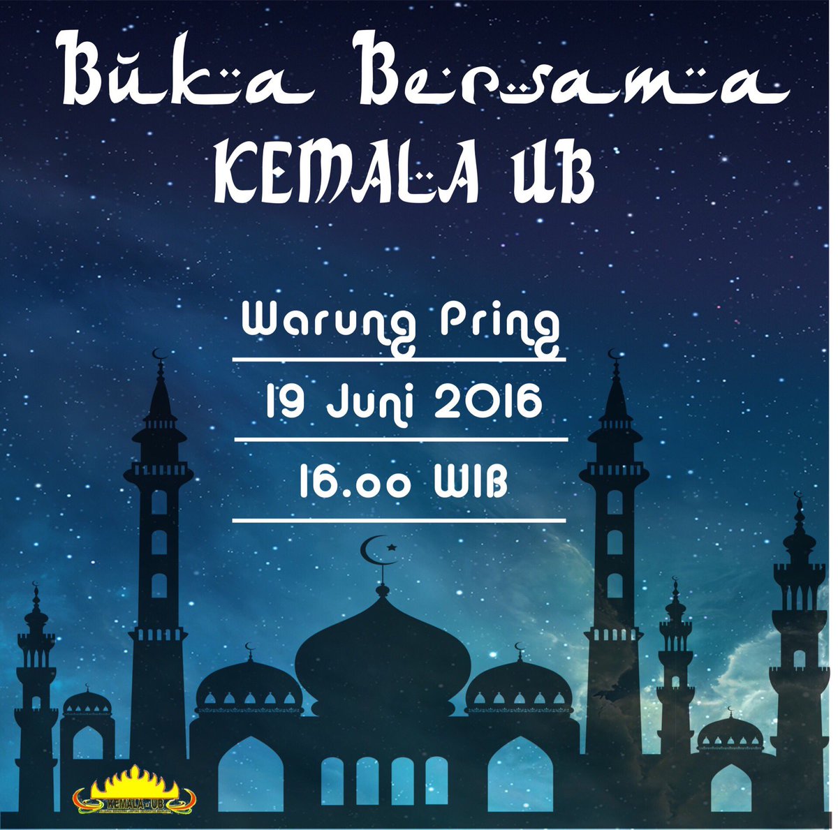 Jgn lupa yay-atu kalo hari ini kita bakal berbukber ria👍
Dari pada buka sendiri mending buka bersama kitaorang😉😉