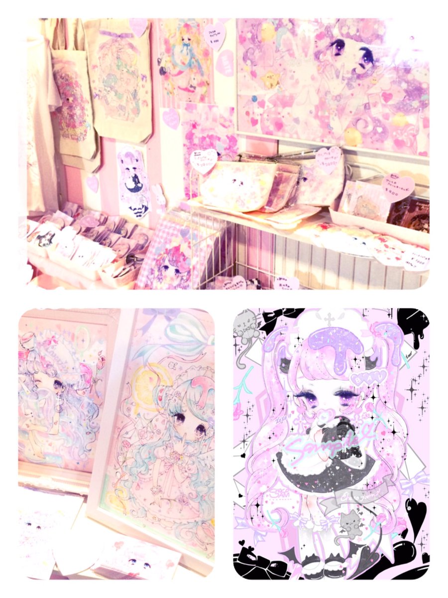 🎀クリエイターズマーケット2日目🎀  M-382.383にて本日もお待ちしております♡遊びに来てね〜!!👯💕 