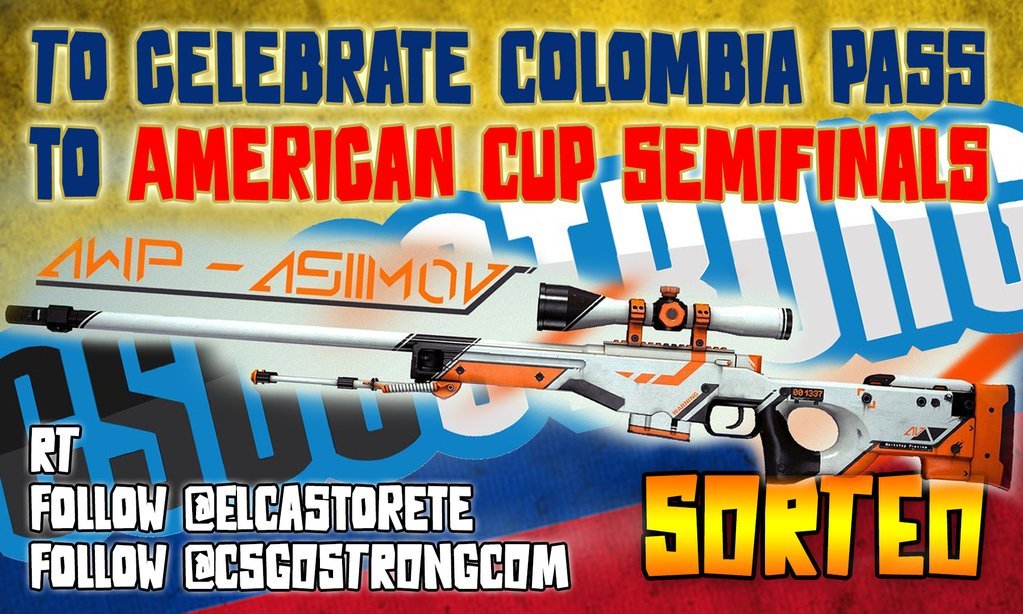 JustCasto's tweet photo. Hey guys :D Special Giveaway :D Follow @CSGOSTRONGCOM @ElCastorete And RT :D GOOD LUCK EVERYONE!! Until 1/07/2016 https://t.co/9KAbK3miv5
