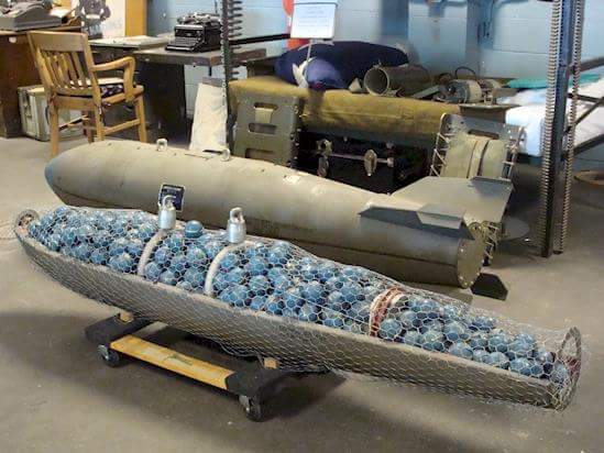 brands201's tweet photo. This is the inside of a Cluster Bomb. @brands201 #uniform #boots #ebay https://t.co/tc8fyrbuNH