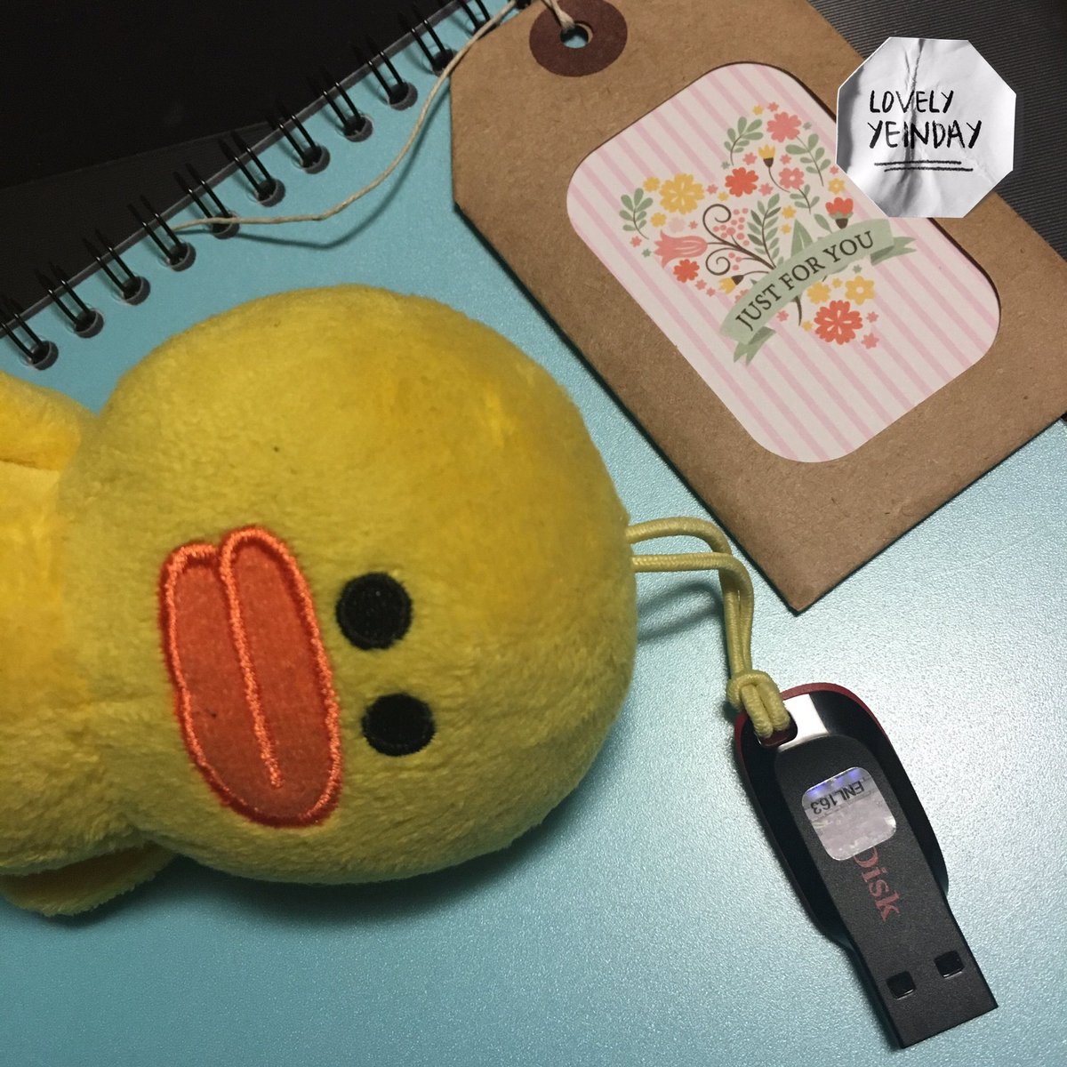 예인데이 서포트로 들어간 캐리어 오늘 중국 출국하면서 첫 스타트✨ 팬분들이 추천해 주신 노래가 담겨있는 USB 전달하면서 잃어버리지 말라고 같이 묶어준 샐리까지 같이 데리고 가요 😂 조심히 잘 다녀와요!