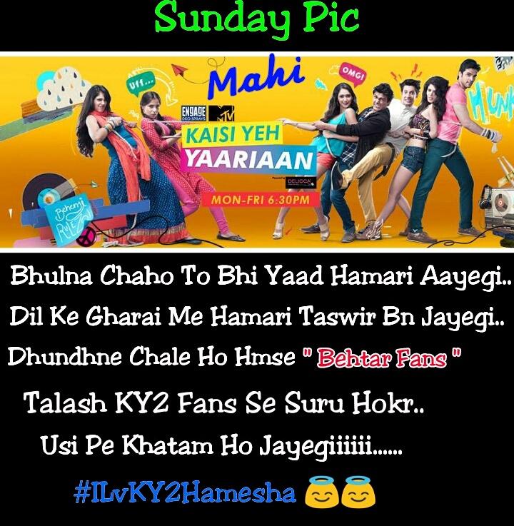 CoolmahiSingh's tweet photo. #Mrng #SundayPic #KY2 #AwsmShow #Addicted #SweetMemories #MissUKY2 #ReptKY2 #KyyRepeatTelecast @MTVIndia @myleeta ππΊ https://t.co/55SgDtKZzh