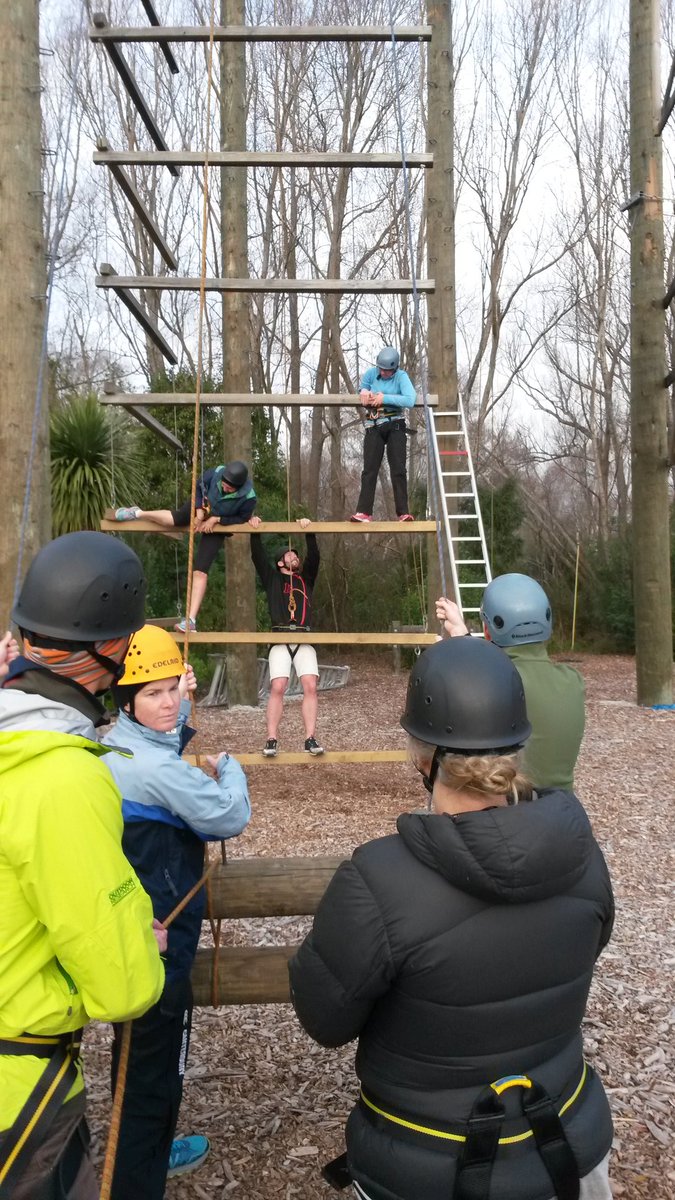 TimvandeMolenMP's tweet photo. Awesome high ropes course. Practical application of some learnings from the course so far #kellogg34 @Kelloggleaders https://t.co/HlLFZbRPEQ