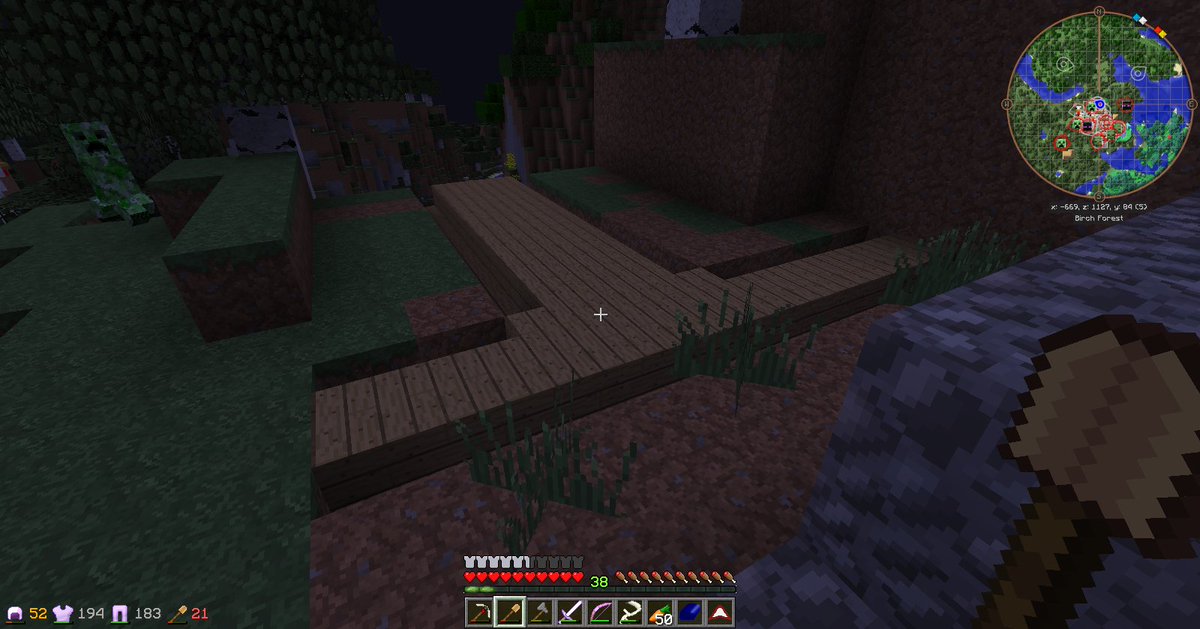 JesterLupine's tweet image. Just a few hundred blocks away from that last picture I tweeted.. is this.
An underground house. xD
#MinecraftFail