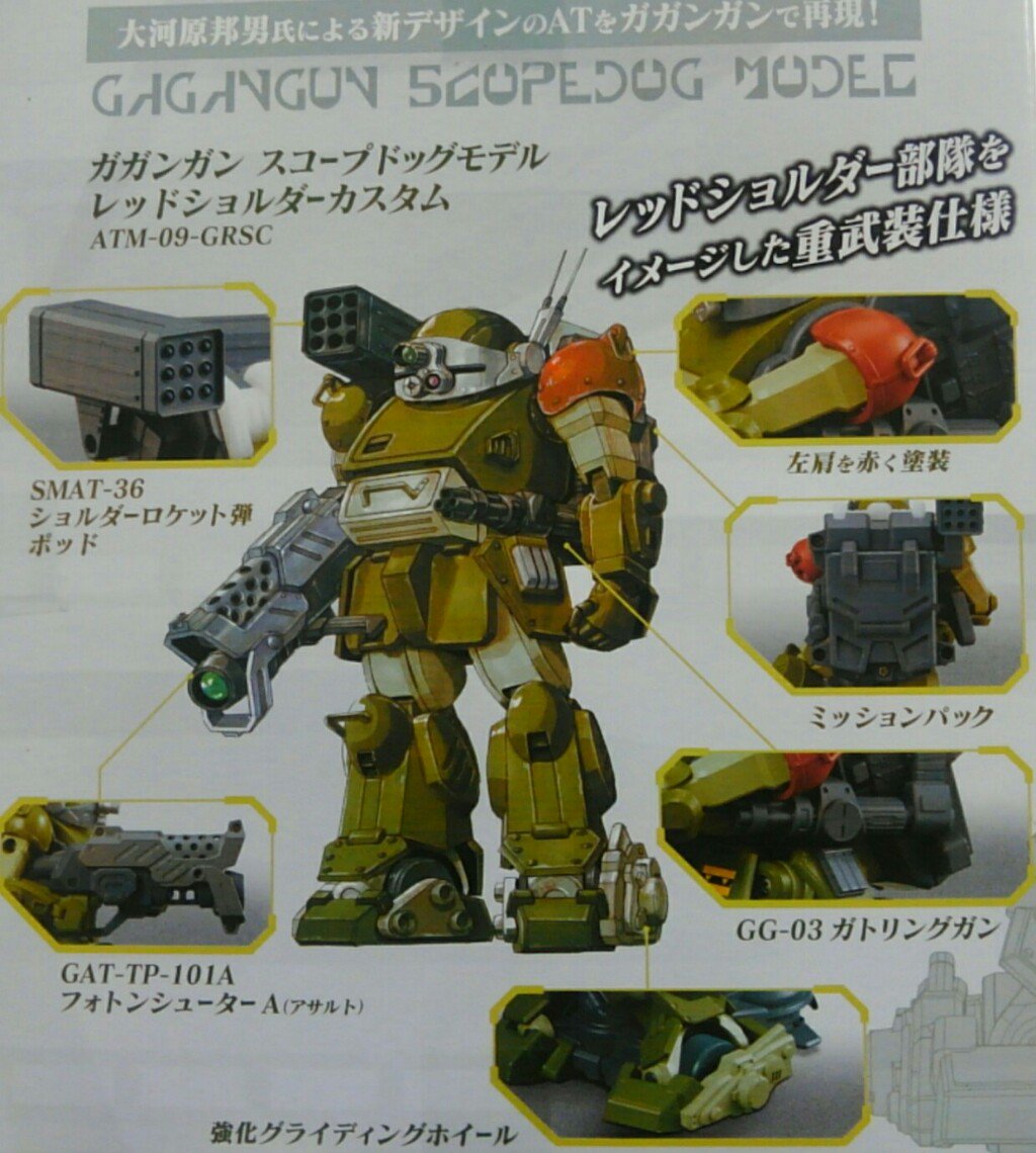 ガガンガン レッドショルダー 2体セット 装甲騎兵ボトムズ仕様の