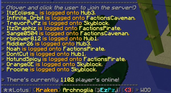 Guys, words cannot describe how much I appreciate the support on the server. I can't believe we hit 1,100 players..
