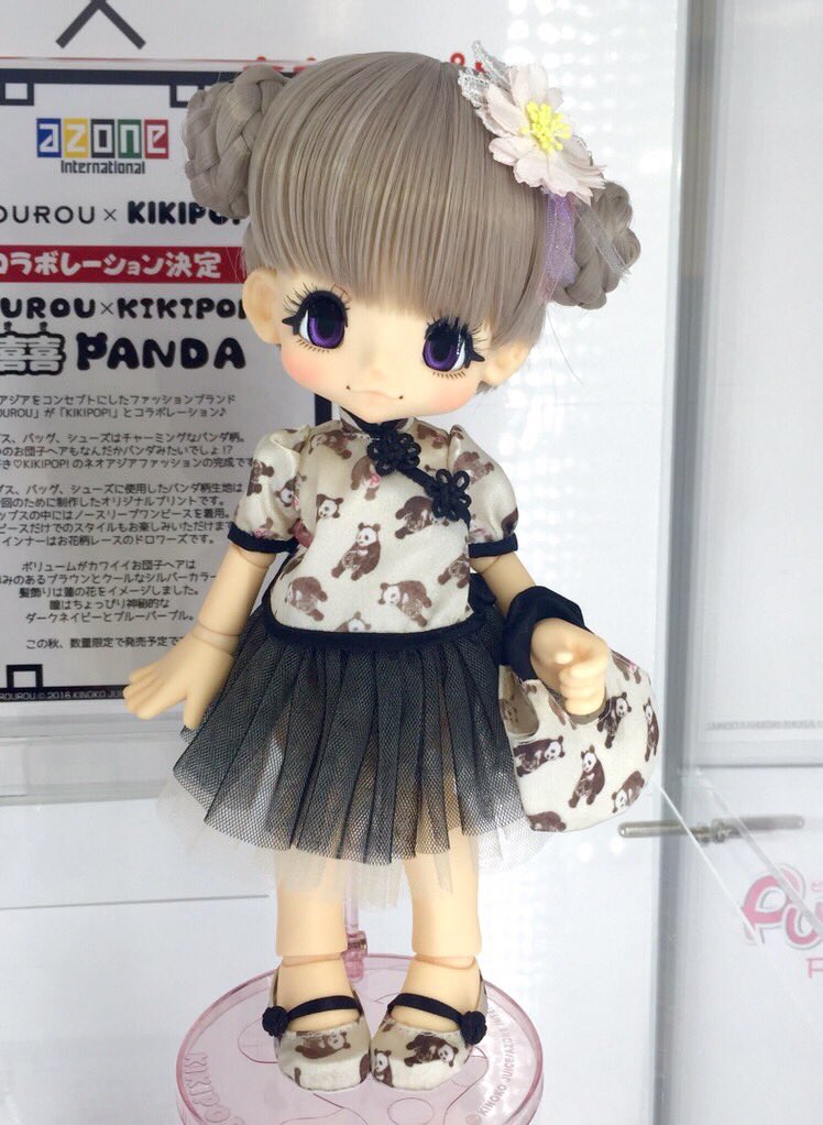 【レア】キキポップ ROUROU コラボドール パンダ PANDA レア】キキポップ ROUROU コラボドール パンダ PANDA（KIKIPOP