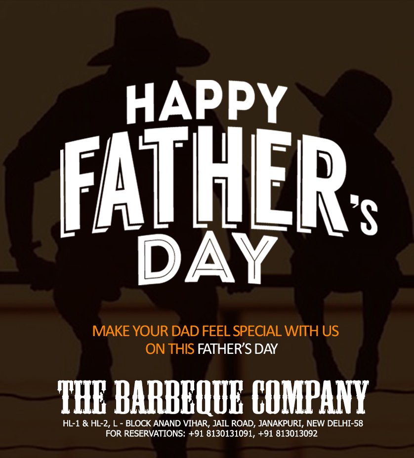TheBarebequeCo's tweet photo. Celebrate Fathers Day with us and make it more special for your dad!
#HappyFathersDay #celebrate #foodie #dad https://t.co/HIXvk1fSZa