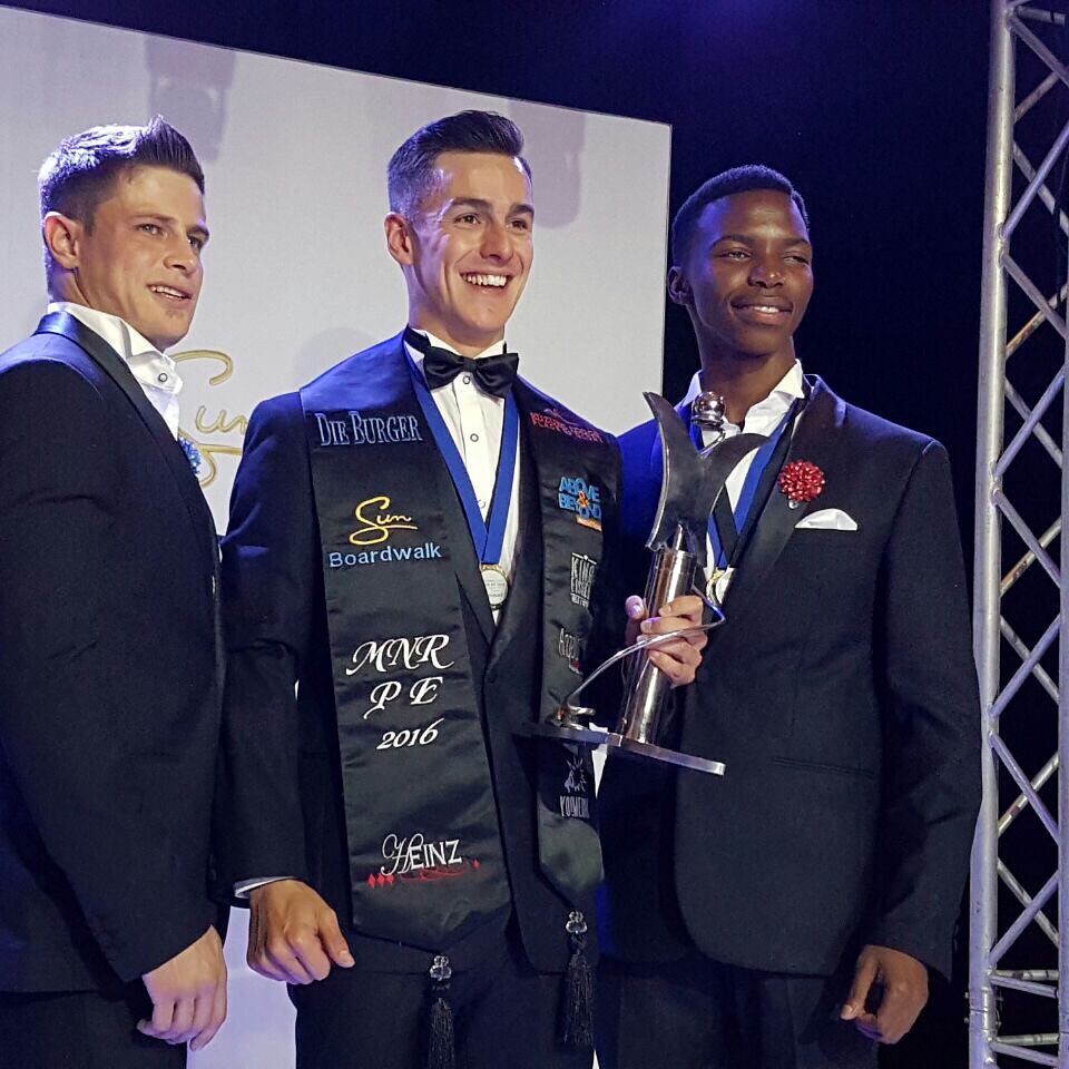 heinzinstyle's tweet photo. Congrats to Nicholas Affat, MR PE 2016. Abrie 2nd and Iviwe 3rd. #mrpe2016 https://t.co/uDsfzrWSlh
