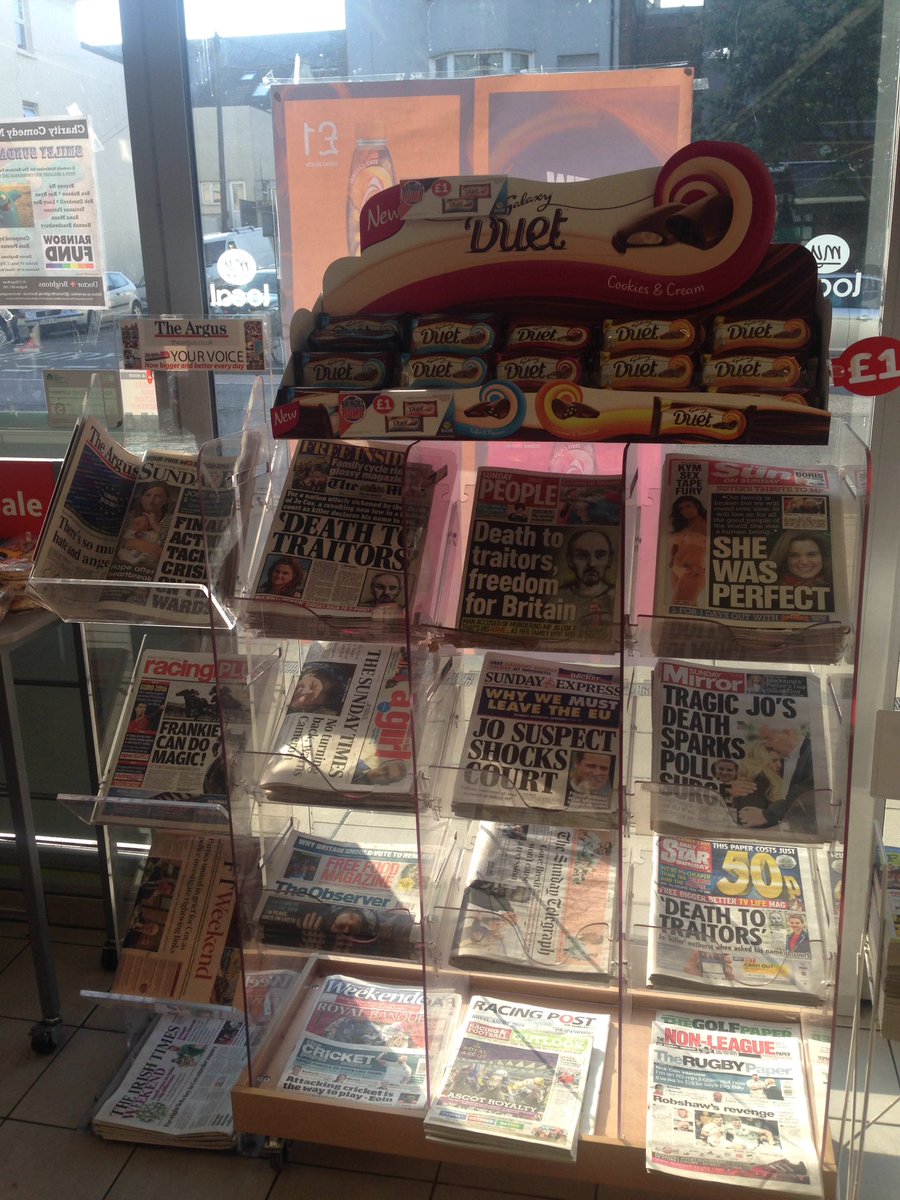 Need your morning fix? Pop into <a href="/MylocalBrighton/">My Local Brighton</a> and pick up a paper. <a href="/BuckmanJulian/">Julian Buckman</a> <a href="/jonathanrons/">jonathan rons</a> @PaulalanDennis