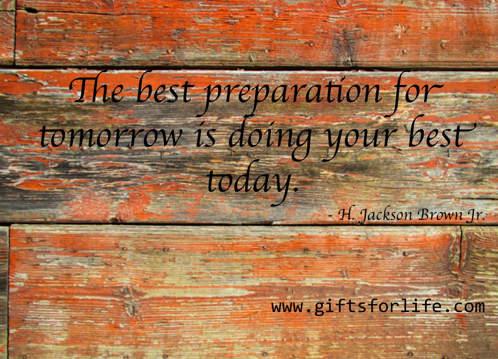 Do your best today!