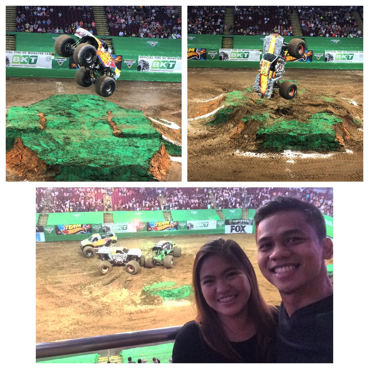 masoyonfire's tweet photo. not your typical sweetie sweetie date couple #monsterdate #monsterjam https://t.co/fNzSJ1ZdPs