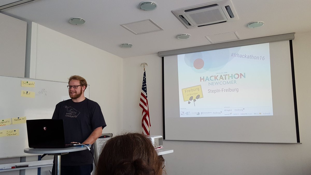 bwcon_info's tweet photo. 5#Team: StepIn-Freiburg is an app that offers newcomers a check list of tasks for their 1week in FR #frhackathon16 https://t.co/b8I3yswC2O