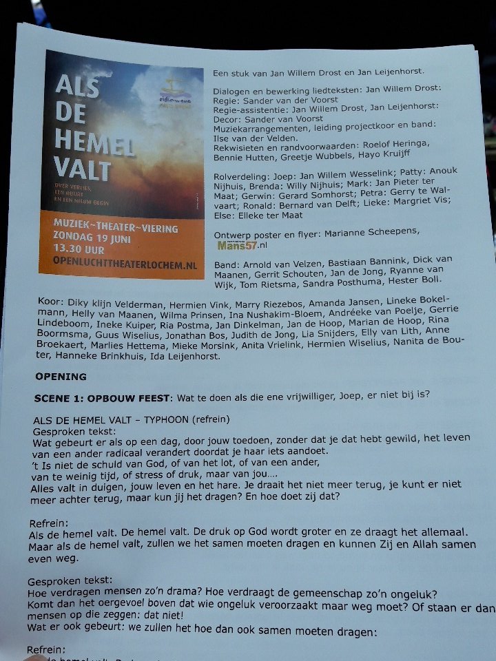 Nu in het Open Lucht Theater in Lochem!