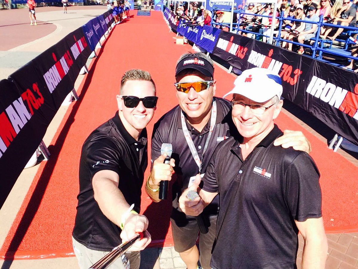 The team rocking <a href="/IMSouthAfrica/">IRONMAN South Africa</a> 70.3 Durban....@bordergraham <a href="/DjDayneLee/">Dayne Lee</a> and Paul Valstar.