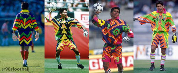 90sfootball's tweet photo. Retweet if you remember Jorge Campos and his amazing goalkeeper kits... https://t.co/NyvRxDWv9r