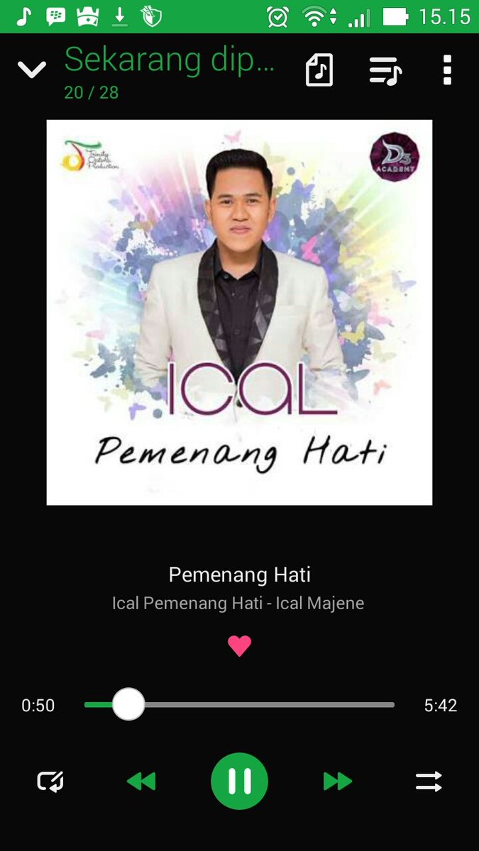 AgusTri46's tweet photo. Segarkan hari mu dengan lagu @DA3_Ical 
#PemenangHati 
Hari harimu akan merasa Indah dan Segar.
@Ofc_Icalicious https://t.co/j2qPpjdcvA
